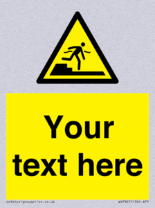 Custom warning Submerged step or steps